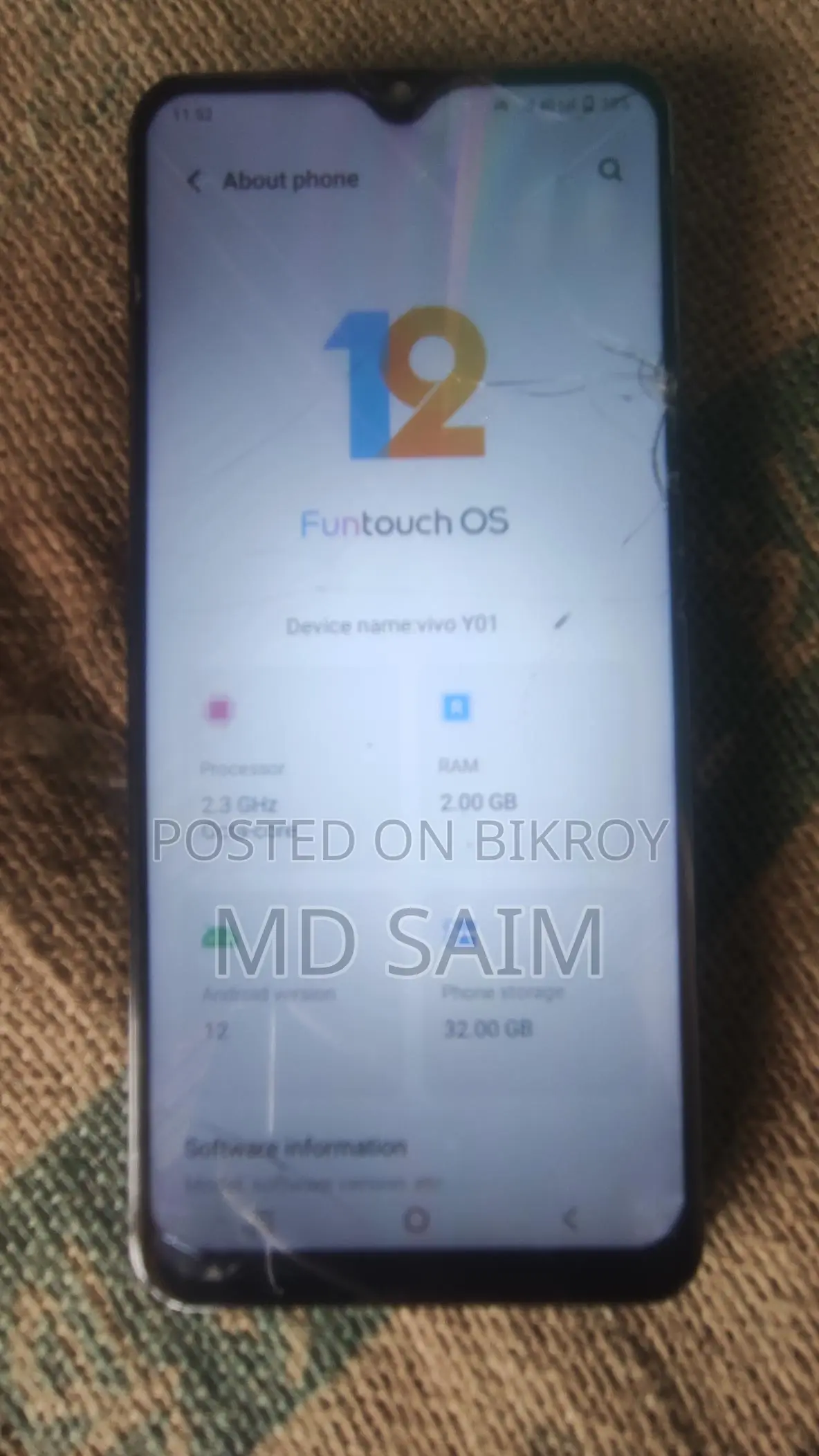 Vivo Y01 (Used)