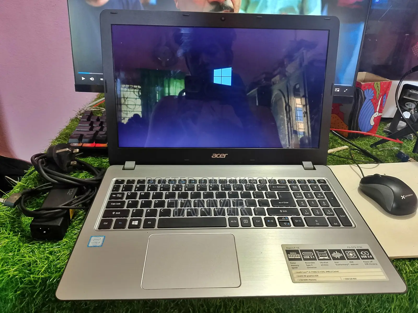 Acer Aspire F-15.. Ram-12gb, Ssd-128gb, hdd-1tb, i3 7thgen