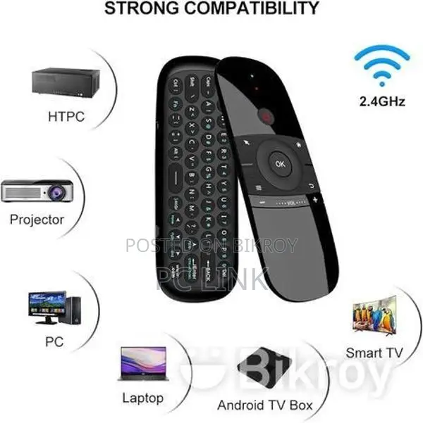 Air Mouse Remote Control, Upgrade W1