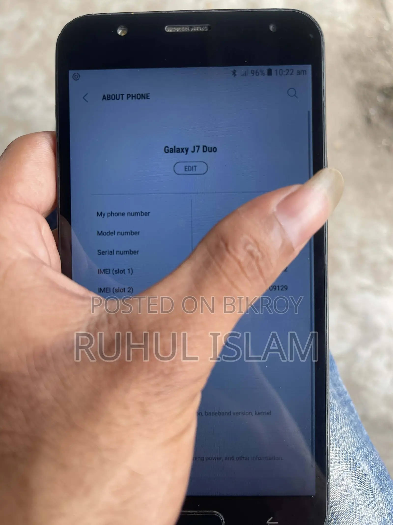 স্যামসাং গ্যালাক্সি জে৭ প্রো ৩/৩২ (ব্যবহৃত)