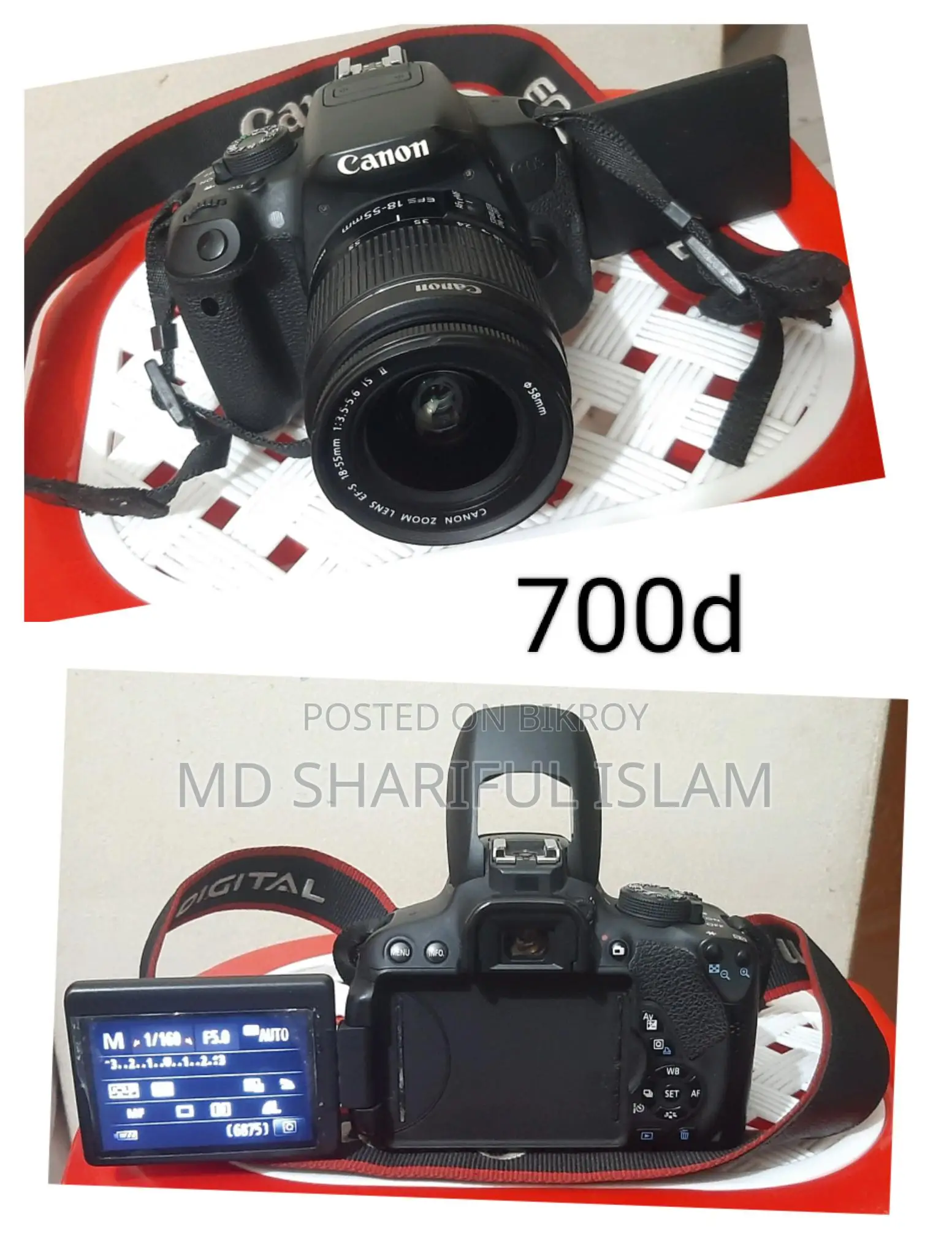 ক্যামেরা মডেল:- 700d