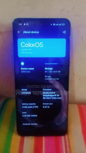 OPPO A3x . (Used)
