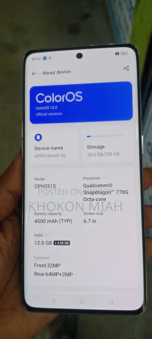OPPO Reno 9 5g (Used)