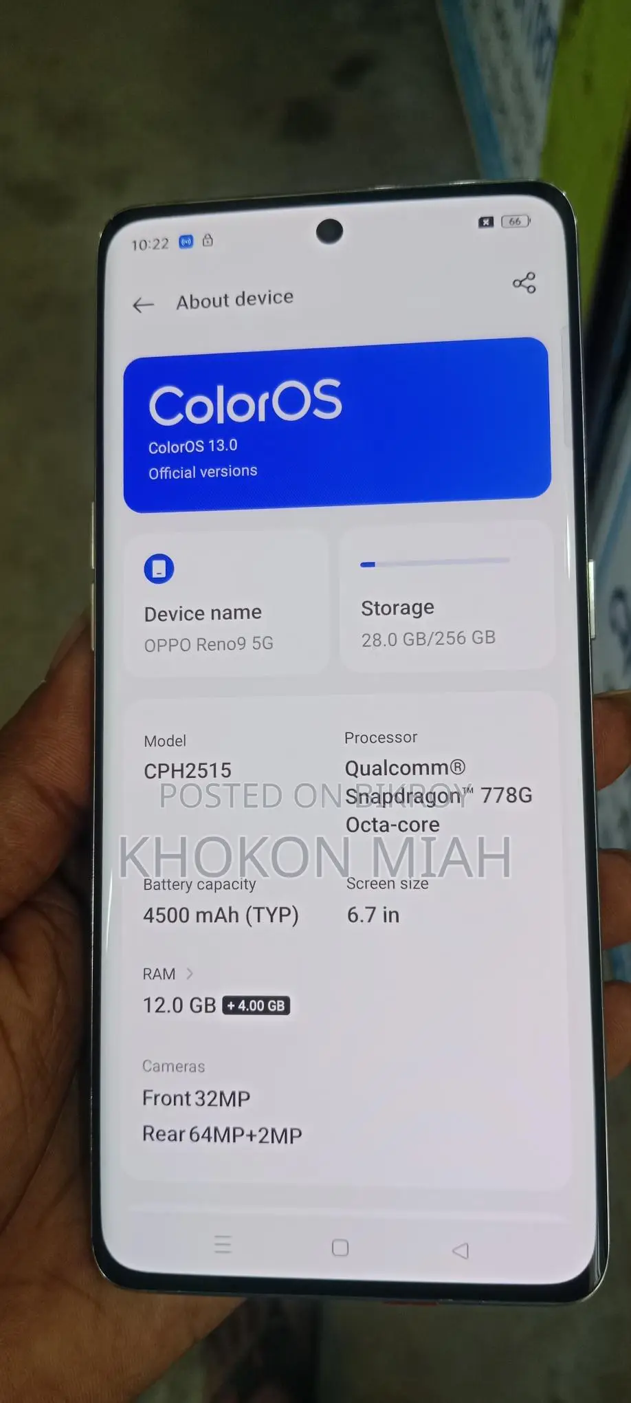OPPO Reno 9 5g (Used)