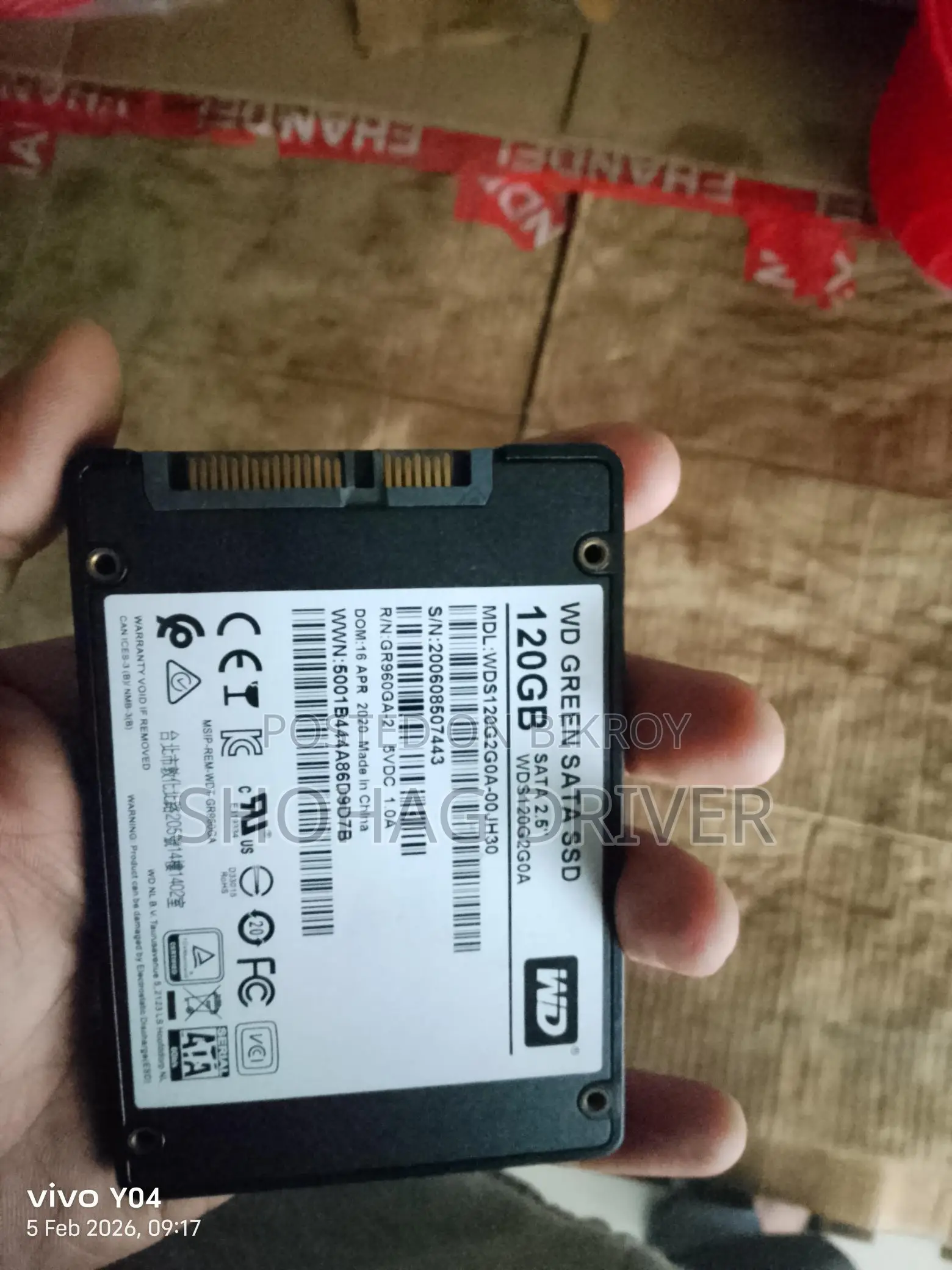 100% health SSD, inbox if needed