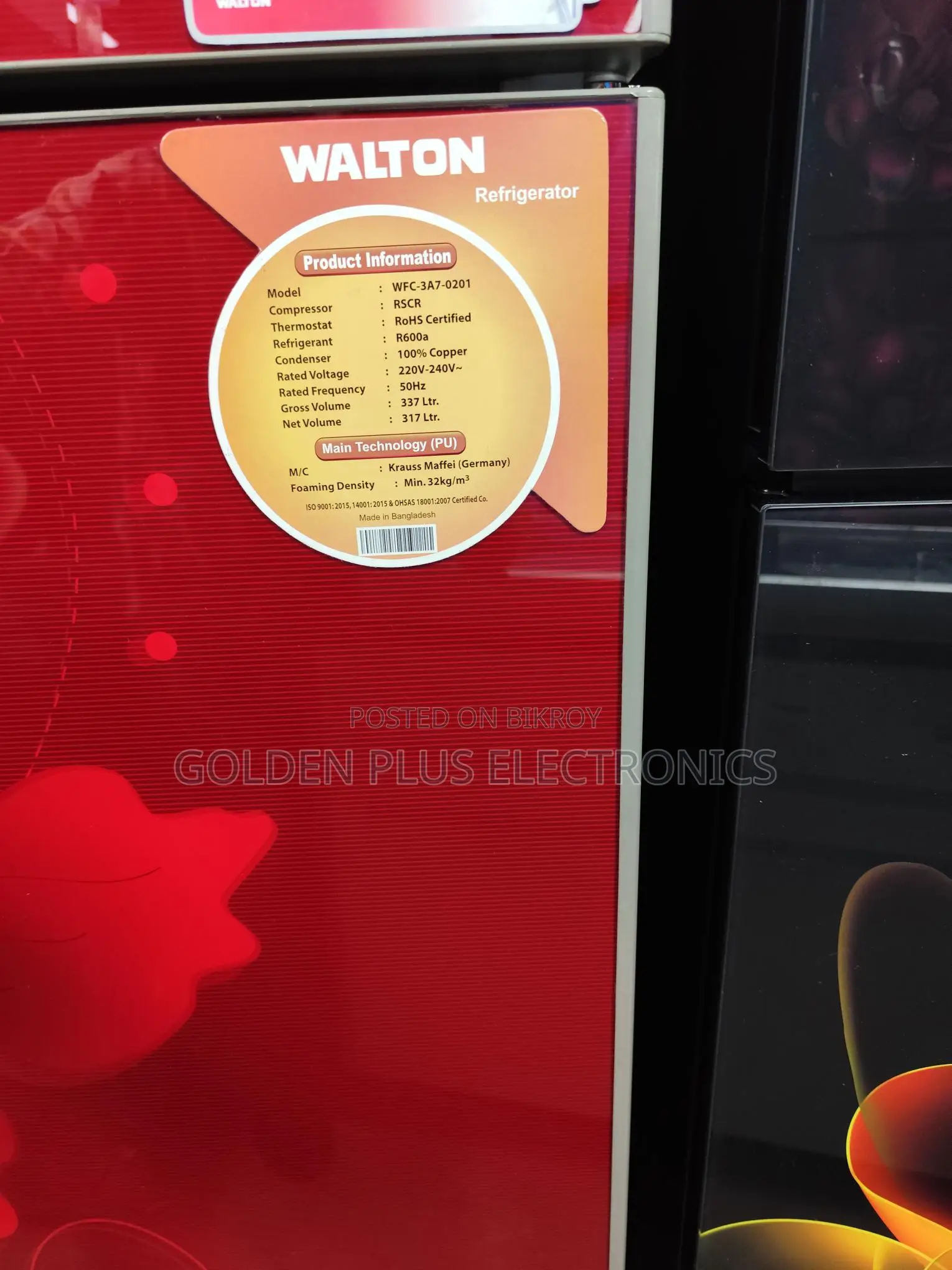 Huge Discount on Walton Fridge Model WFC-3A7 (337 Liters), EMI Available