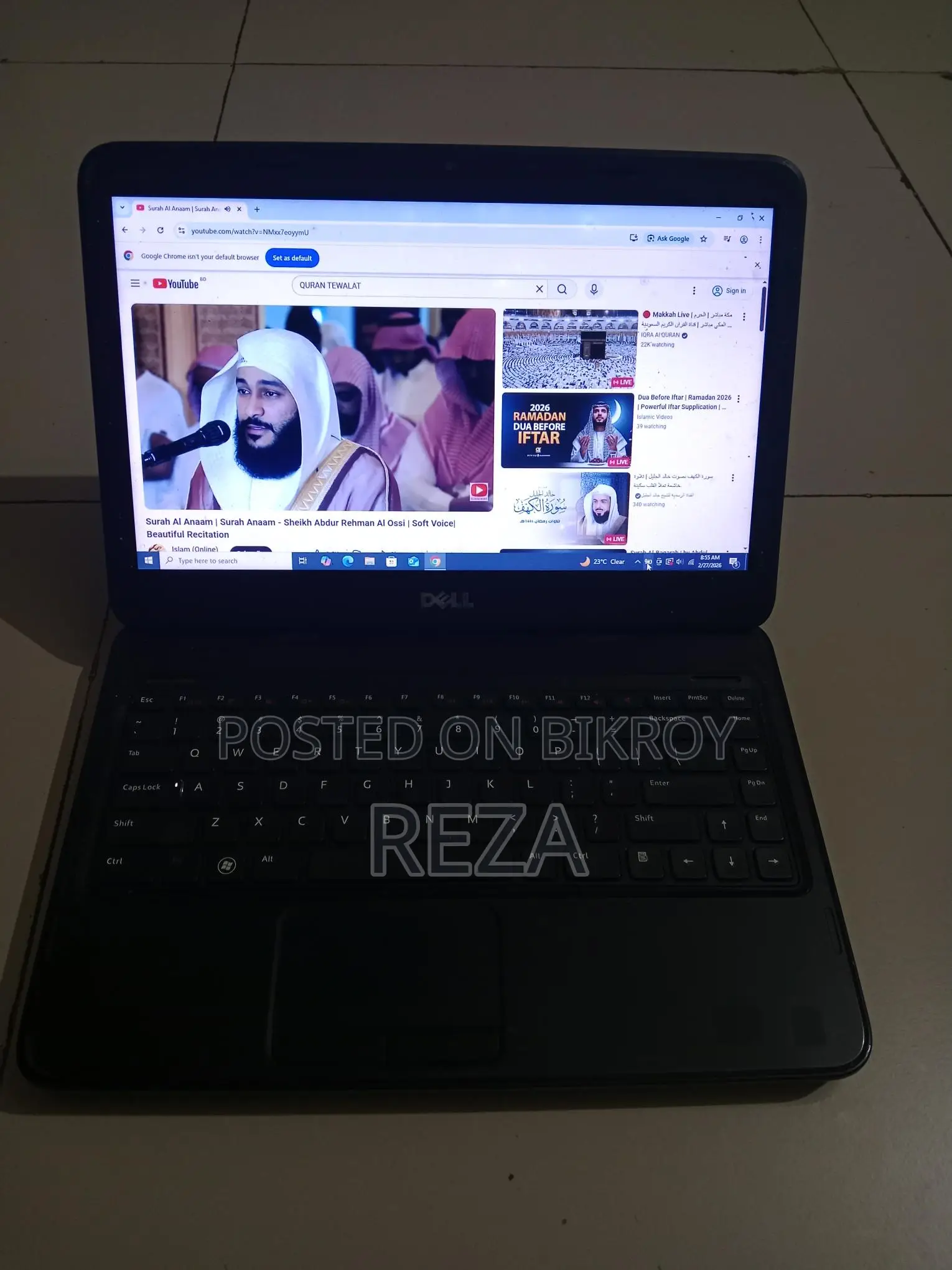 ডেল ল্যাপটপ Core I5 র‍্যাম ৬ জিবি এইচডিডি ৫০০