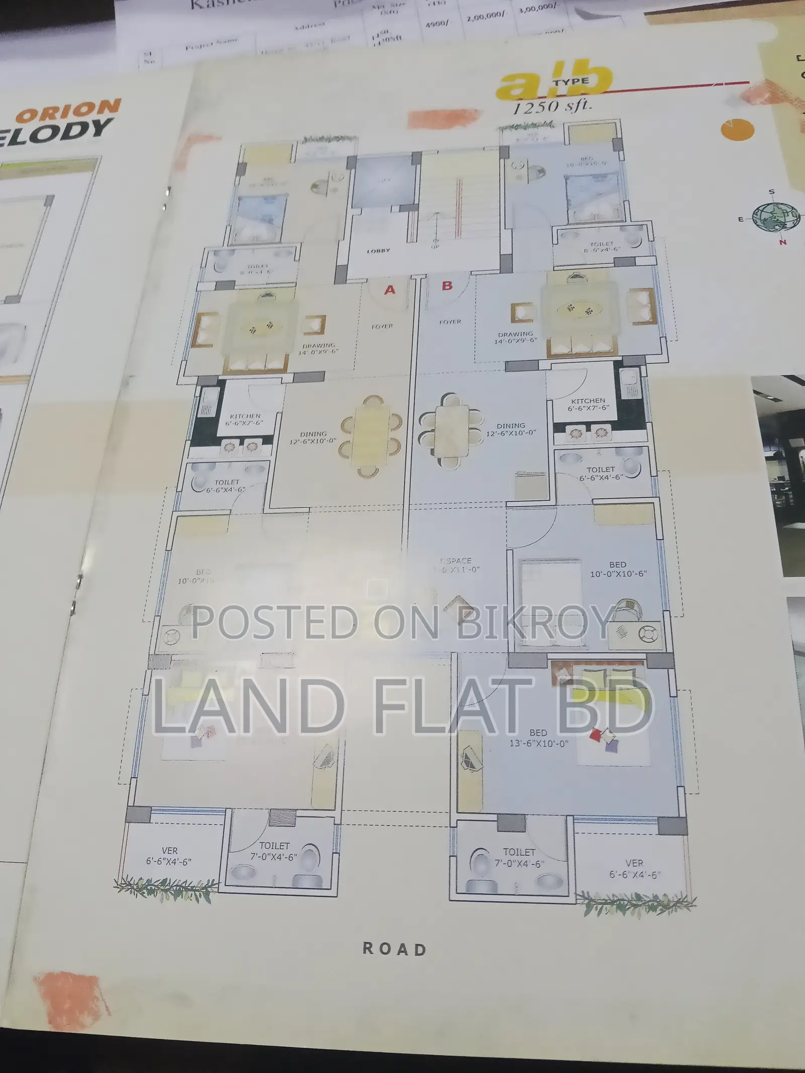 Almost ready flat for sale @ 1550 sft