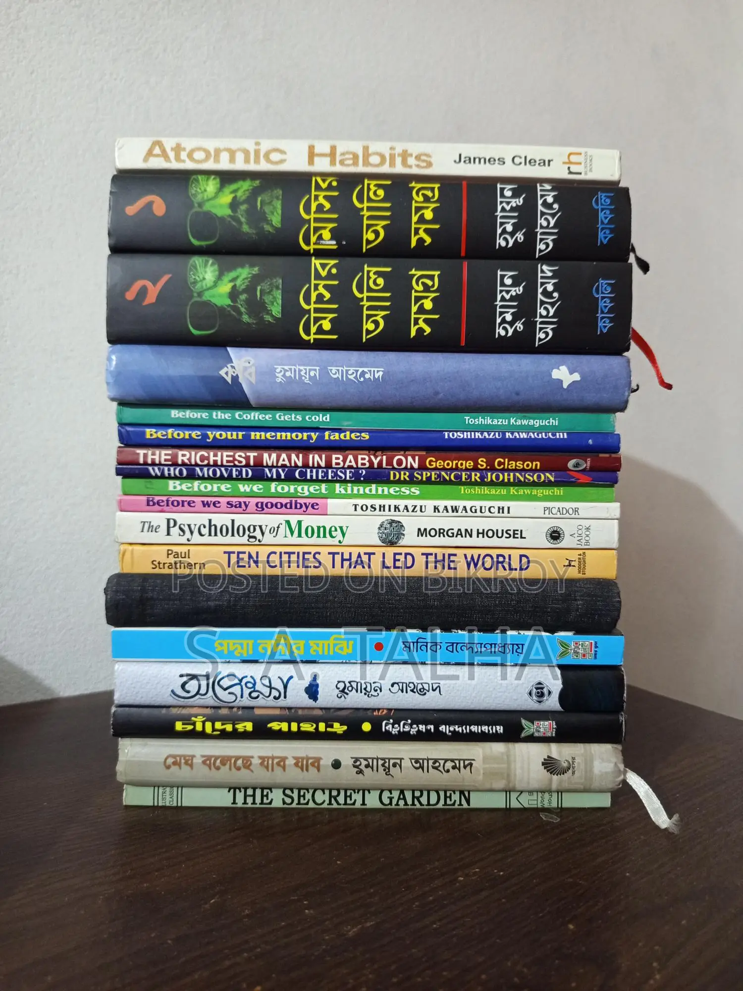 Selling these books.
