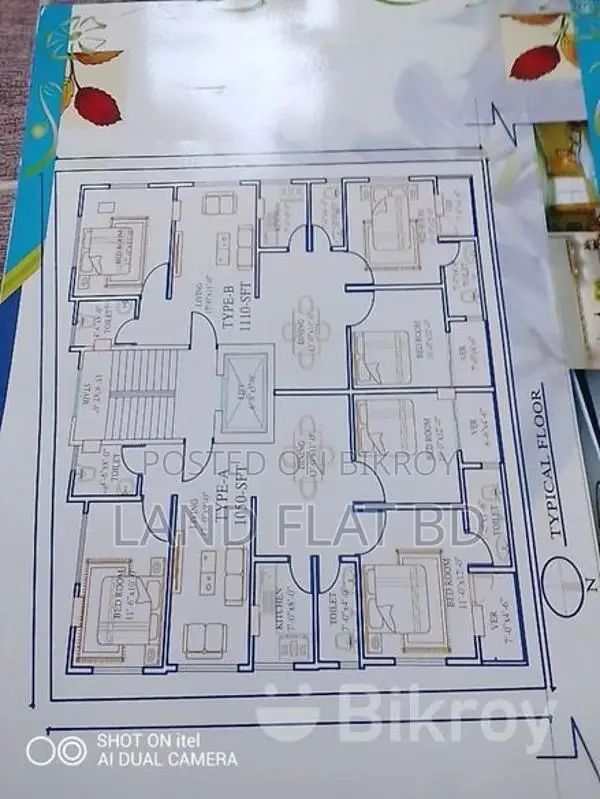 READY FLAT @ 1050 SFT DHAKA UDDAN.6 MONTH USED.