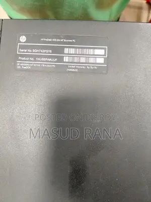 HP Pro Desk 400 G4 MT (Core i3 7th Gen) Desktop for Sale