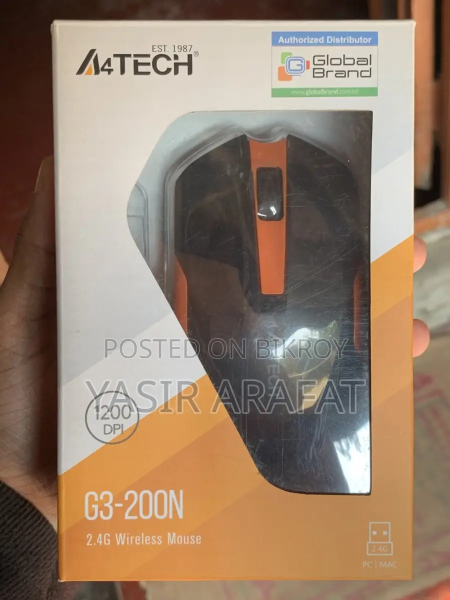 Logitech H111 Headset, A4tech G3-200n Wireless Mouse, Laptop Stand