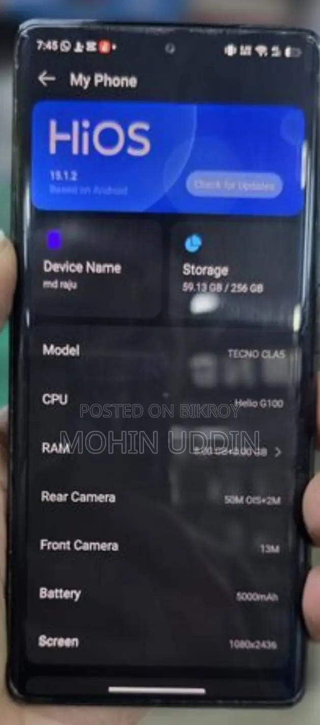 Tecno Camon 30s (Used)