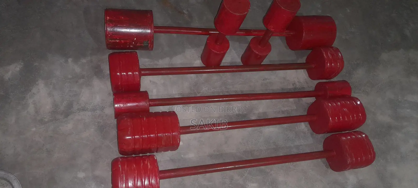 Gym Dumbbells and Barbells