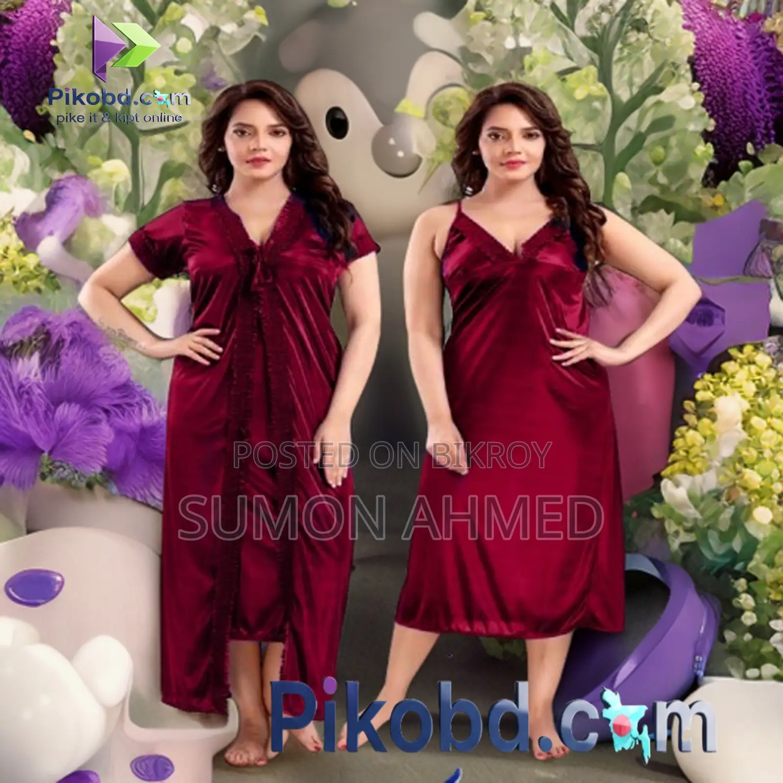 2-part Indian night dress