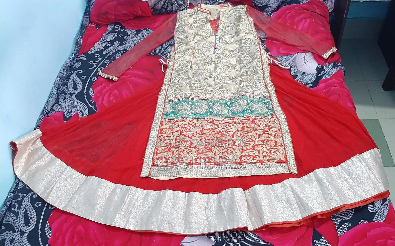 4-Part Party Gown with Net