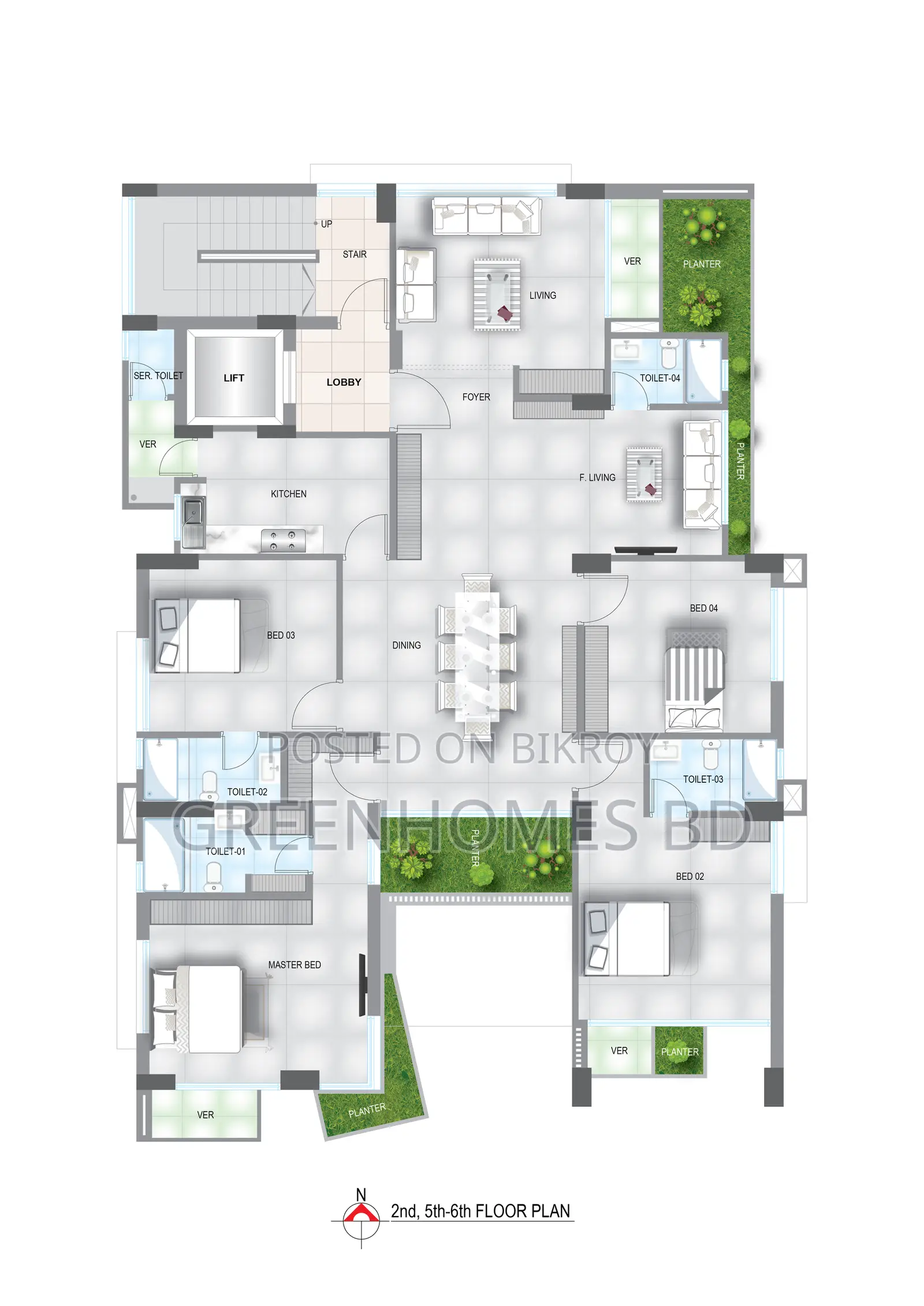 Exclusive Living, 6 Boutique Apartments in Bashundhara R/A