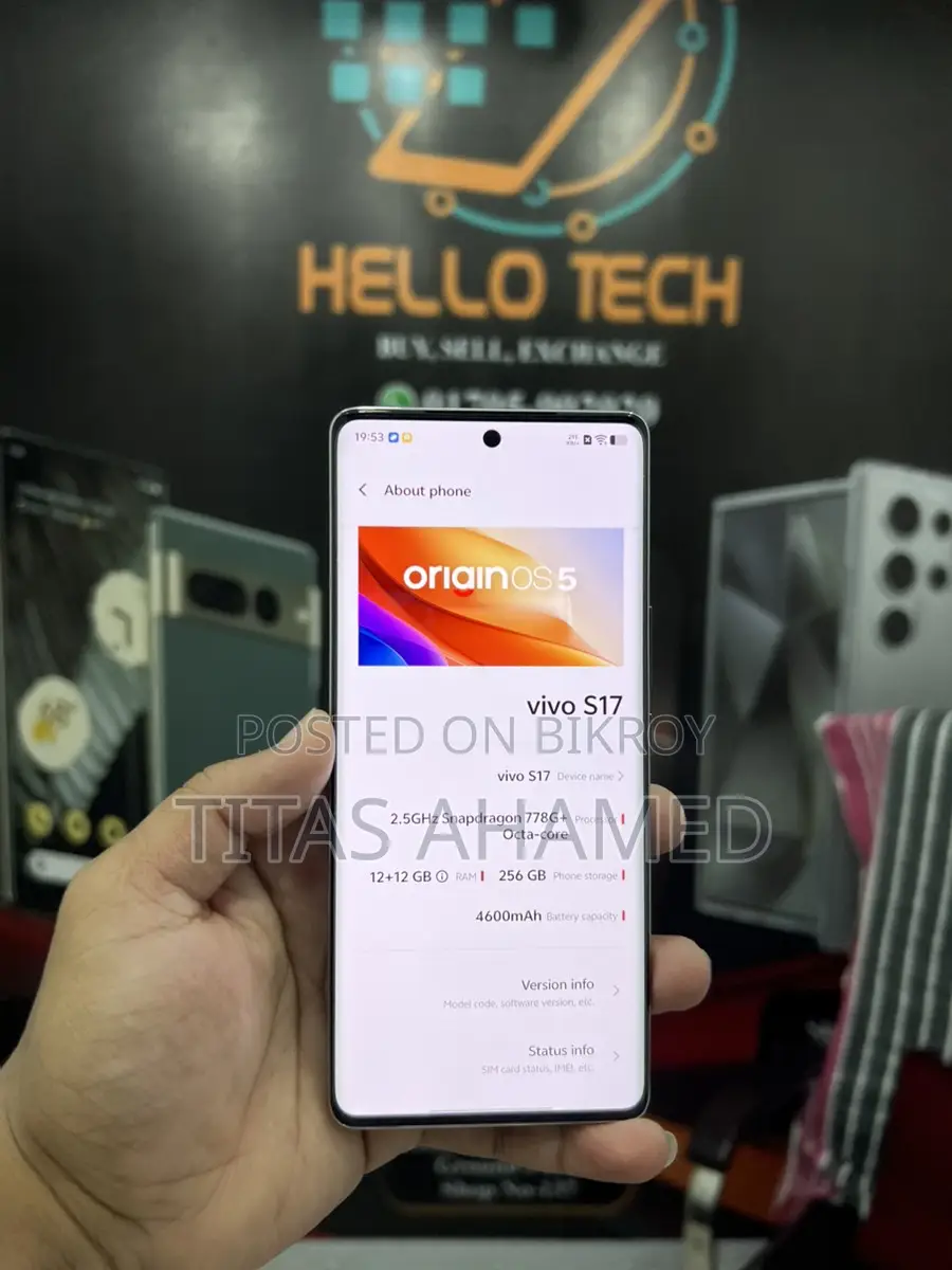 Vivo S17 12/256 fresh (Used)