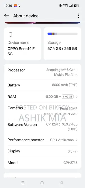 OPPO Reno 14F 5G (Used)