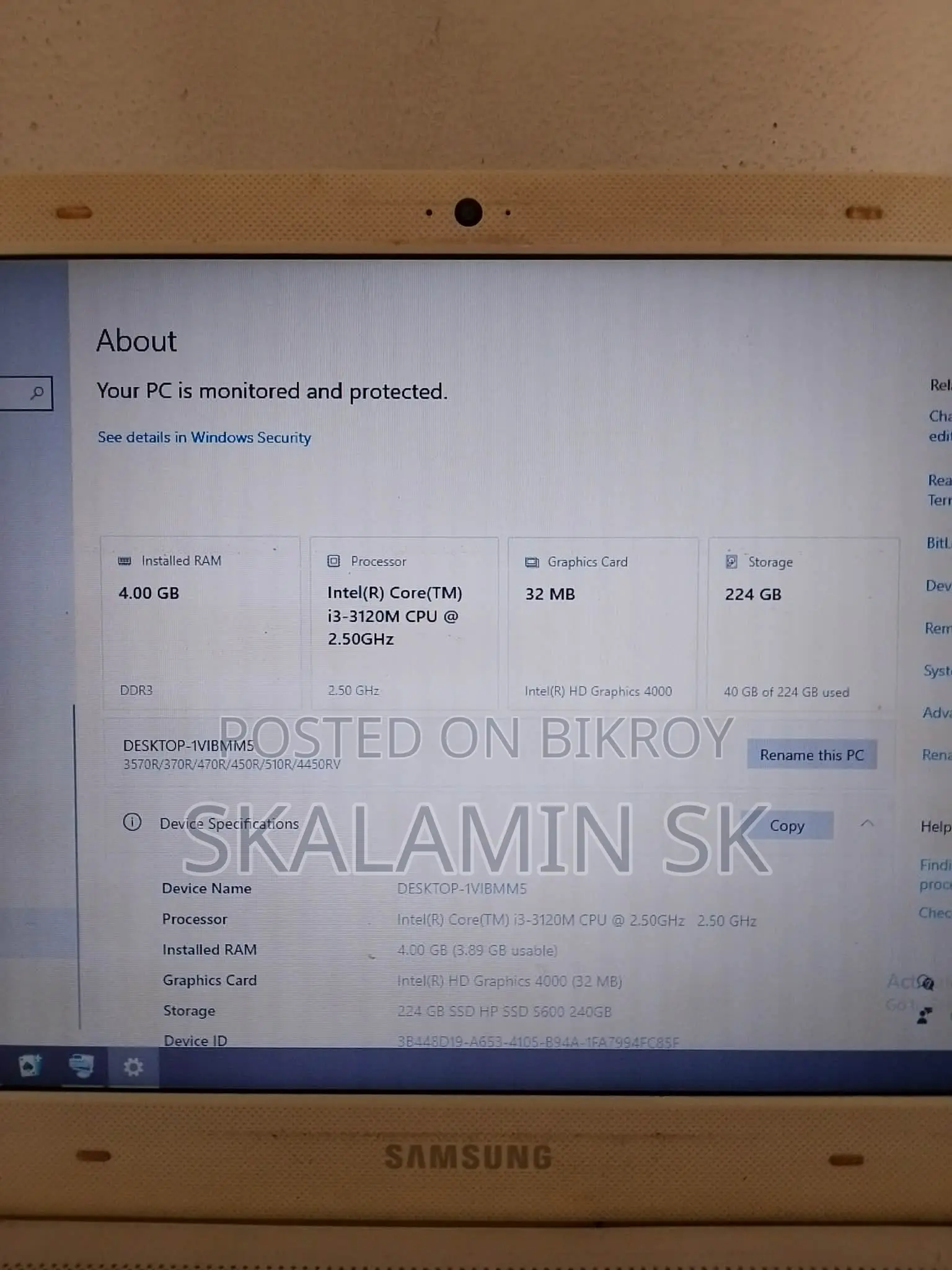 Samsung laptop