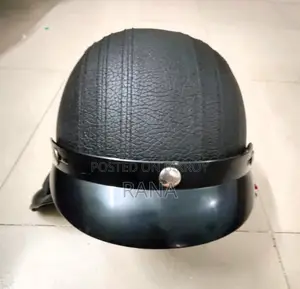 ভিনটেজ মোটরসাইকেল রেট্রো হাফ হেলমেট লেদার ফিনিশড