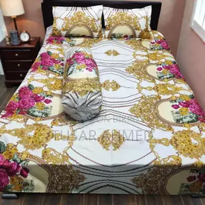 Twill cotton bed sheet ৪ পিস এর সেট।