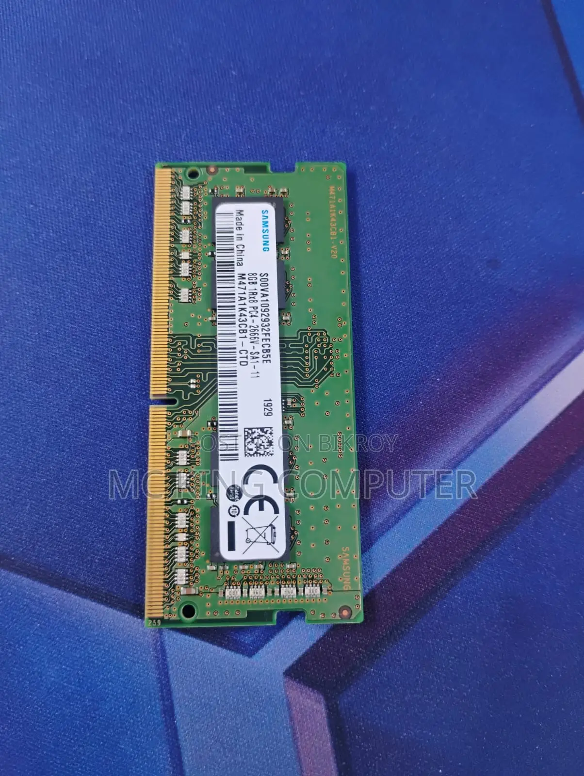 Samsung 8GB DDR4 Laptop RAM, 2666SB