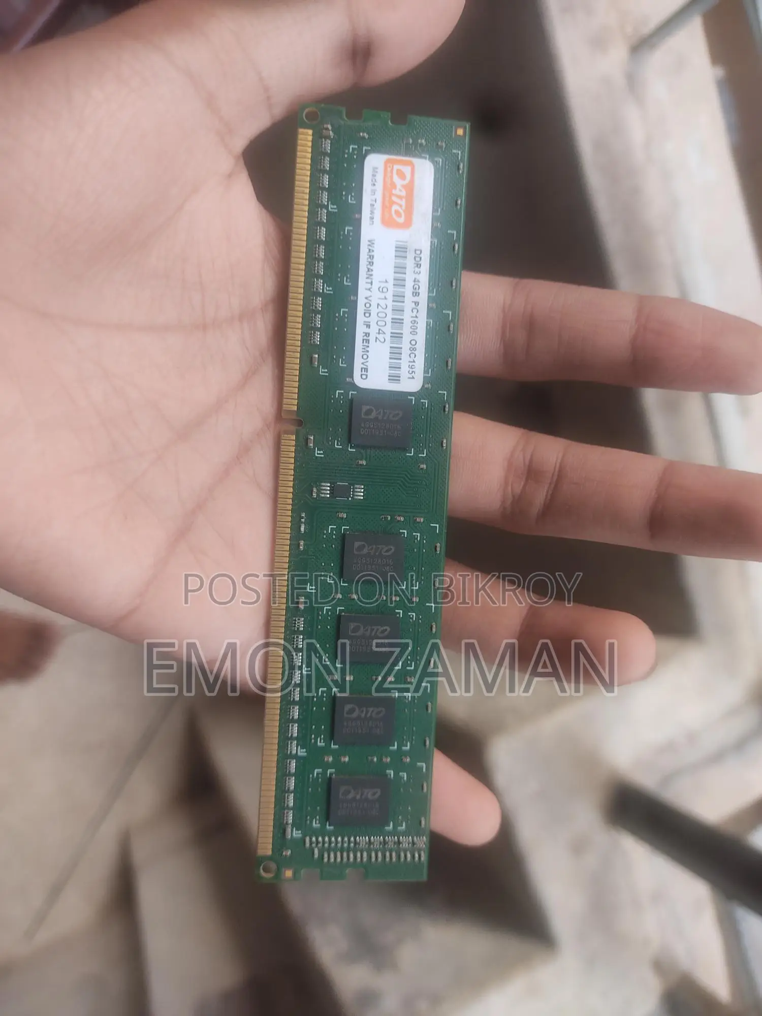 Ram Ddr3 4gb