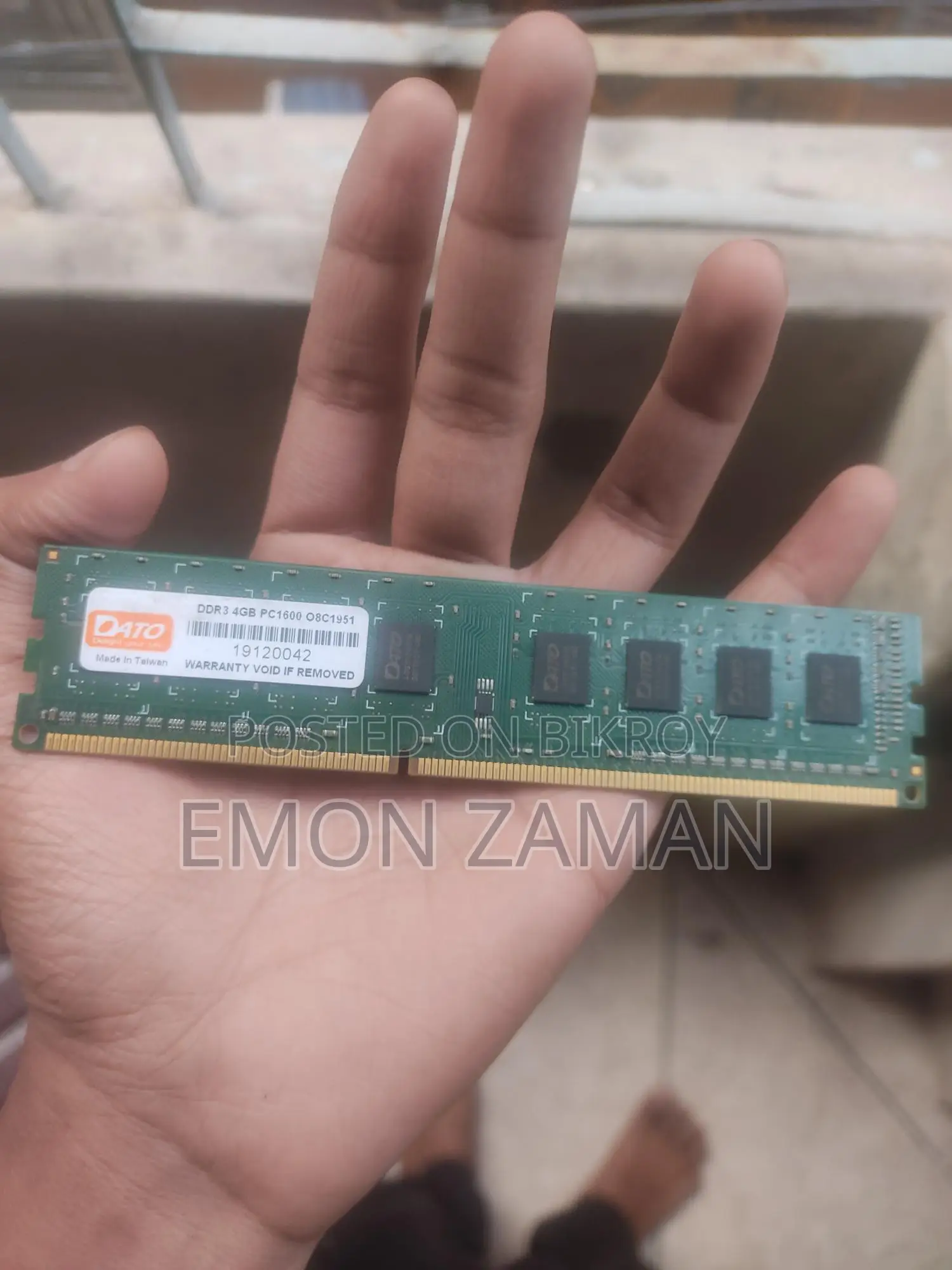Ram Ddr3 4gb