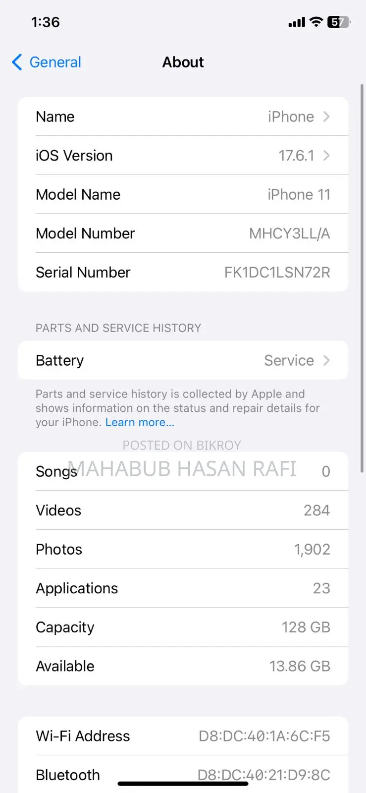 Apple iPhone 11 . (Used)