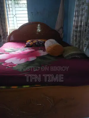 জাজিমসহ ডাবল বেডের খাট