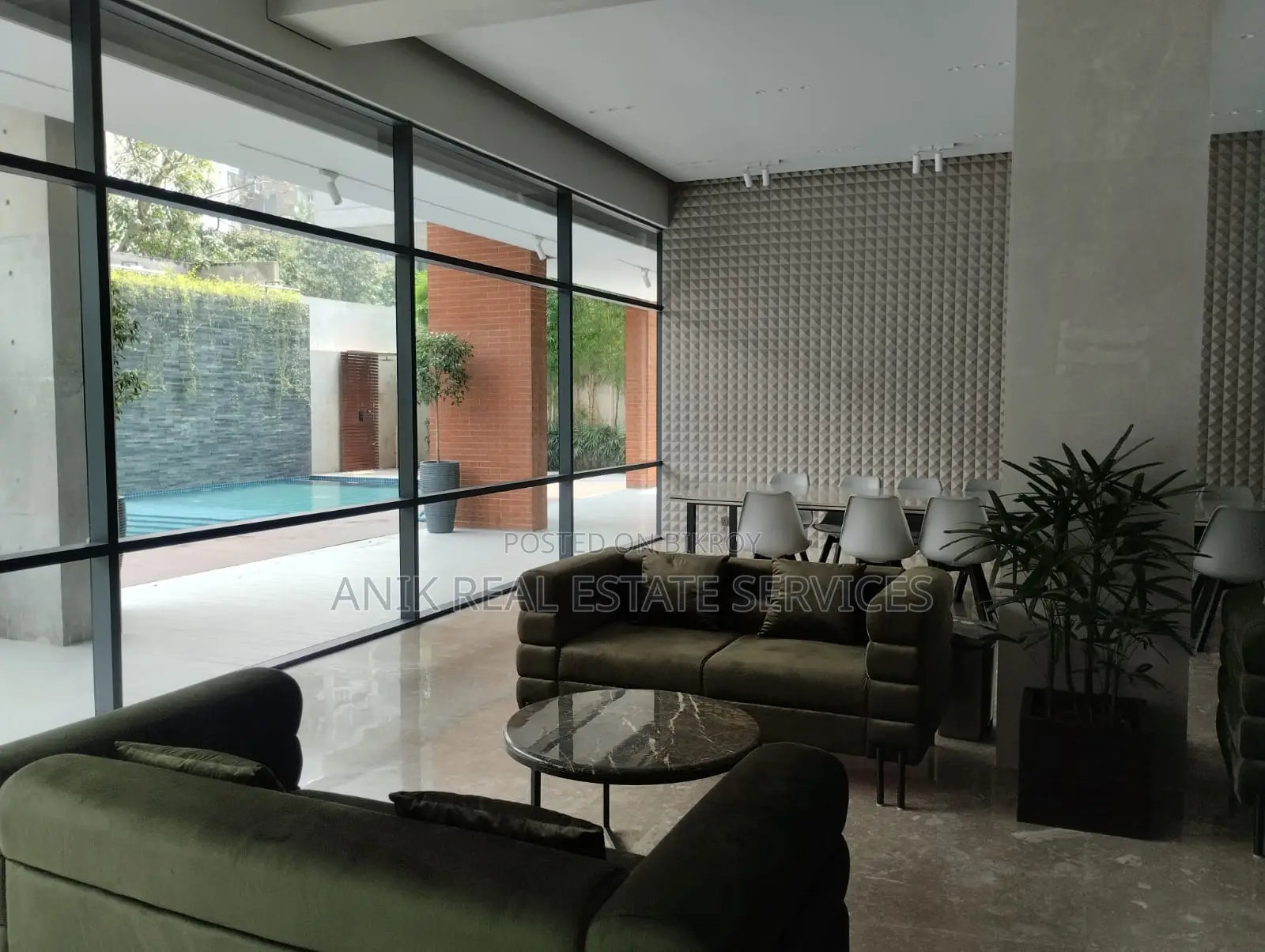 Swimming Pool Gym Semi Furnished Flat Rent At Gulshan North