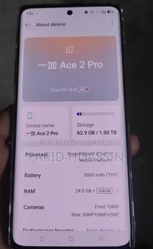 OnePlus Ace 2 Pro 24/1.00TB (Used)
