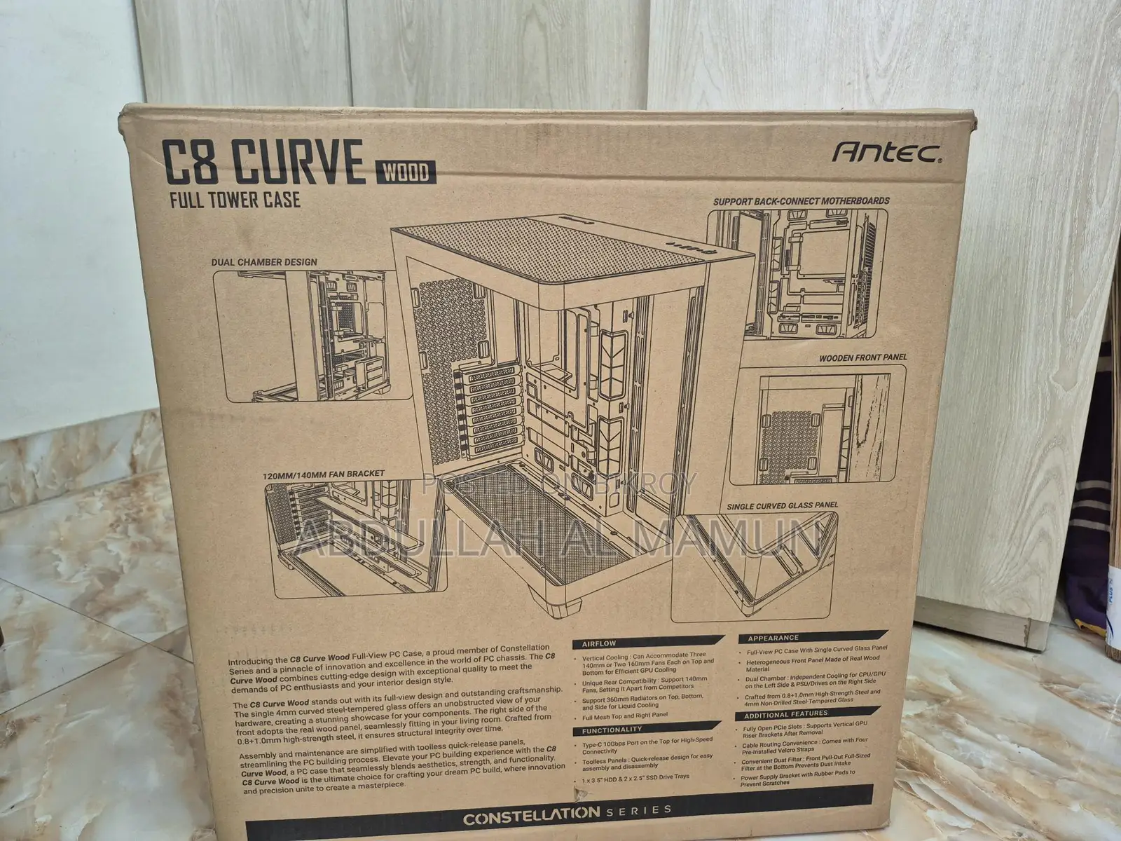 C8 Curve Wood Full Tower Case