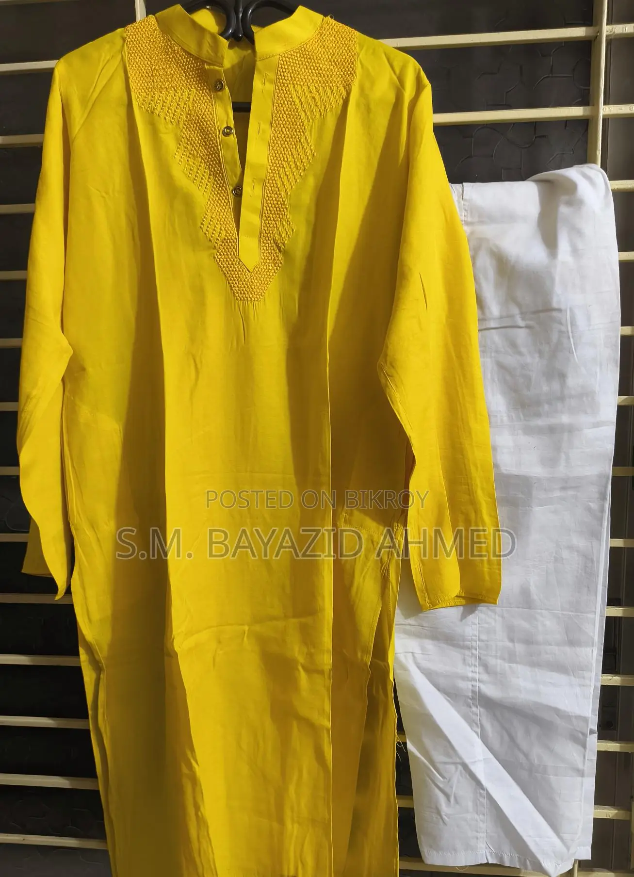 Yellow Panjabi and Pajama