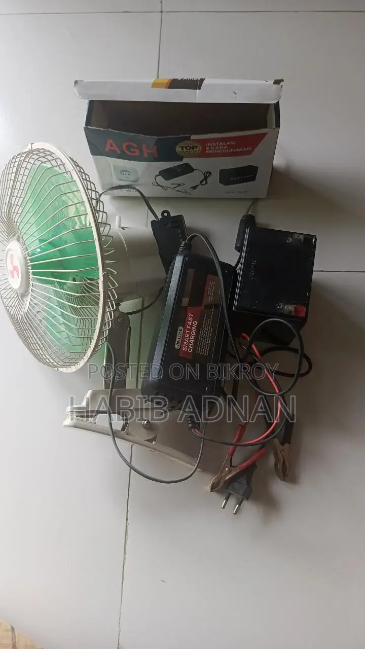 ডিসি ফ্যান এডাপটার এবং একটা ব্যাটারি বিক্রি করা হবে
