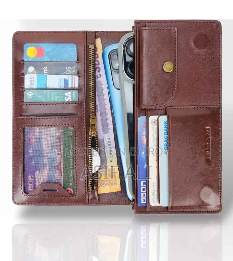 Premium Long Leather Wallet