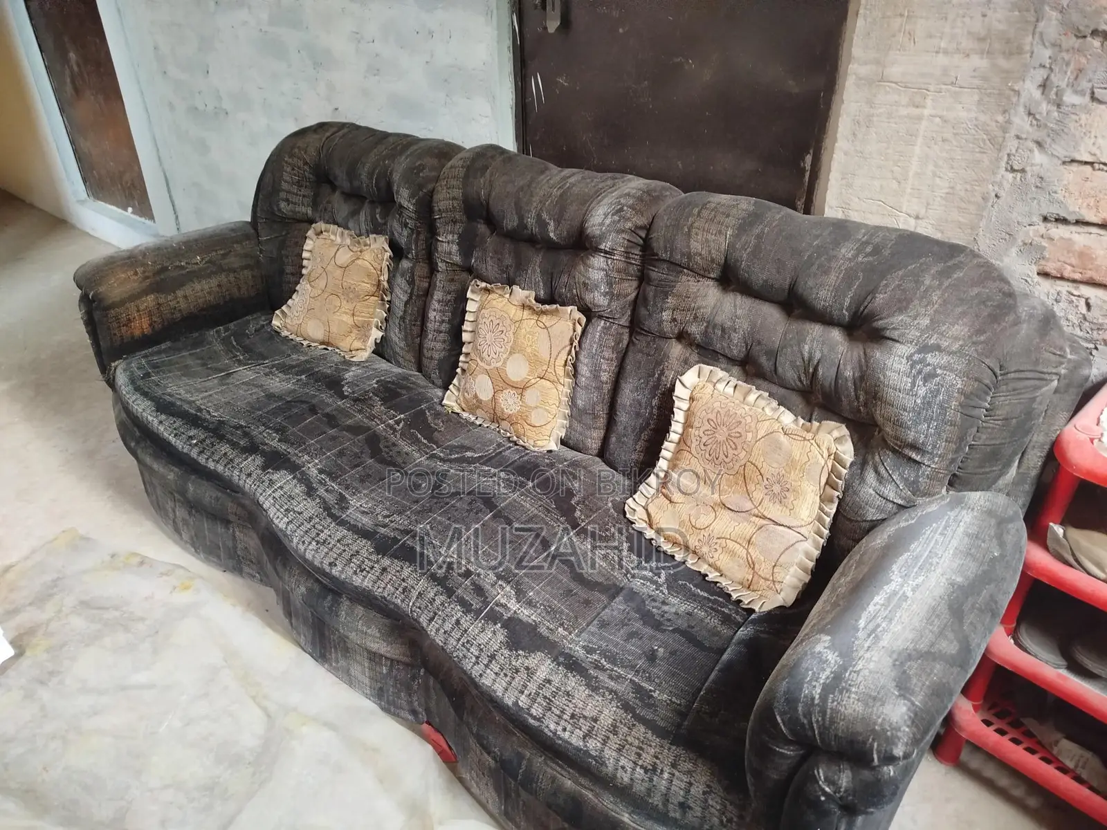 3-Seater Velvet Sofa