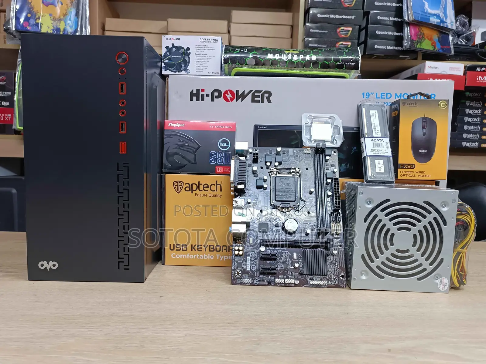নিউ Core i3 4th Gen+Gigabyte H81+8GB Ram+128GB SSD +19" Led Monitor