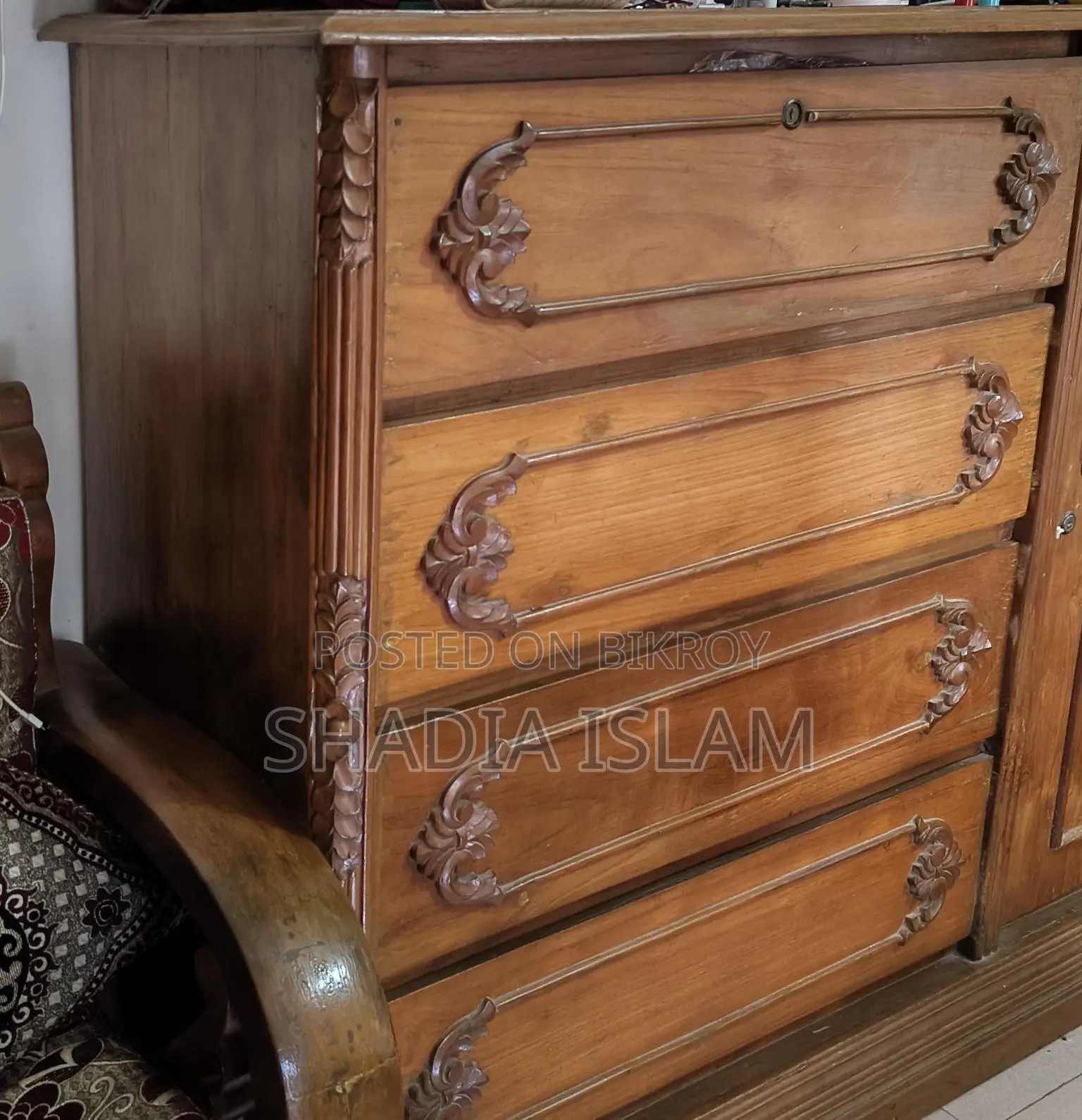 Shegun Kather Wardrobe সেগুন কাঠের ওয়ার্ডরোব