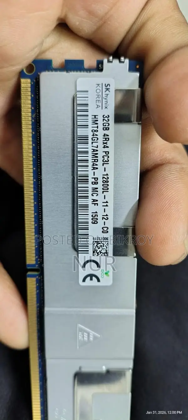 SAMSUNG 32GB 4Rx4 PC3L-12800L-11-12-CO