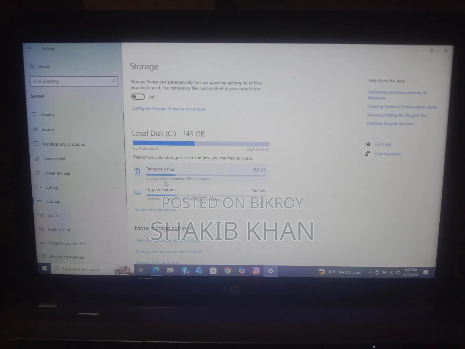 Laptop for sale