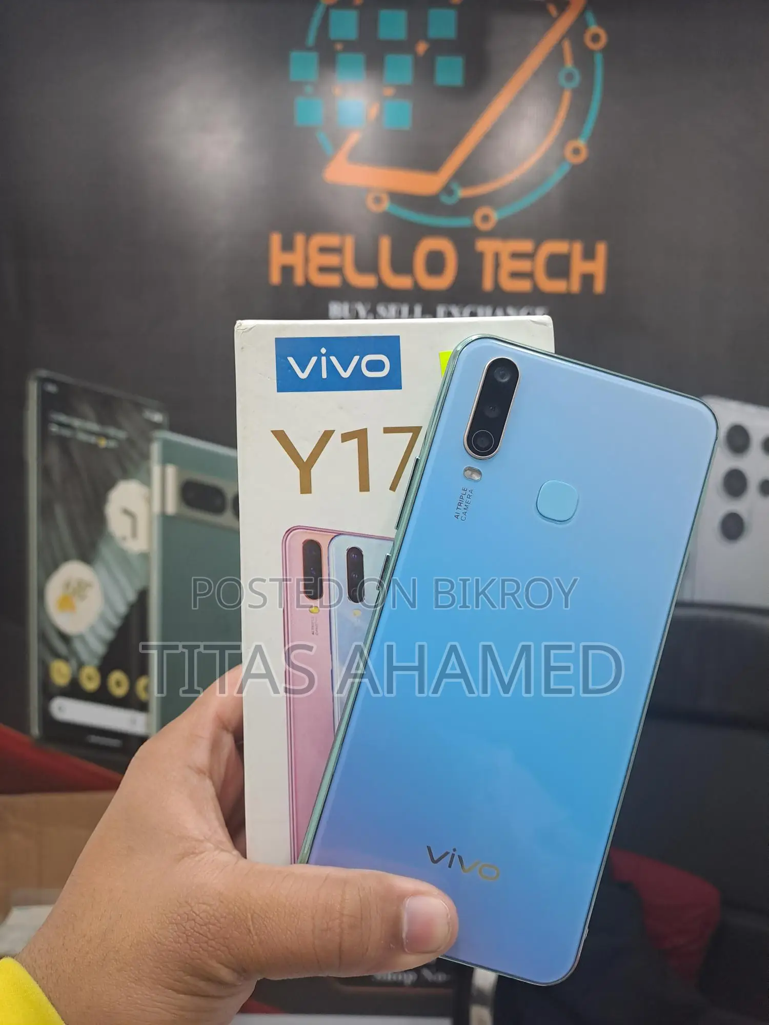 Vivo Y17 ৮+২৫৬ box thakbea (Used)