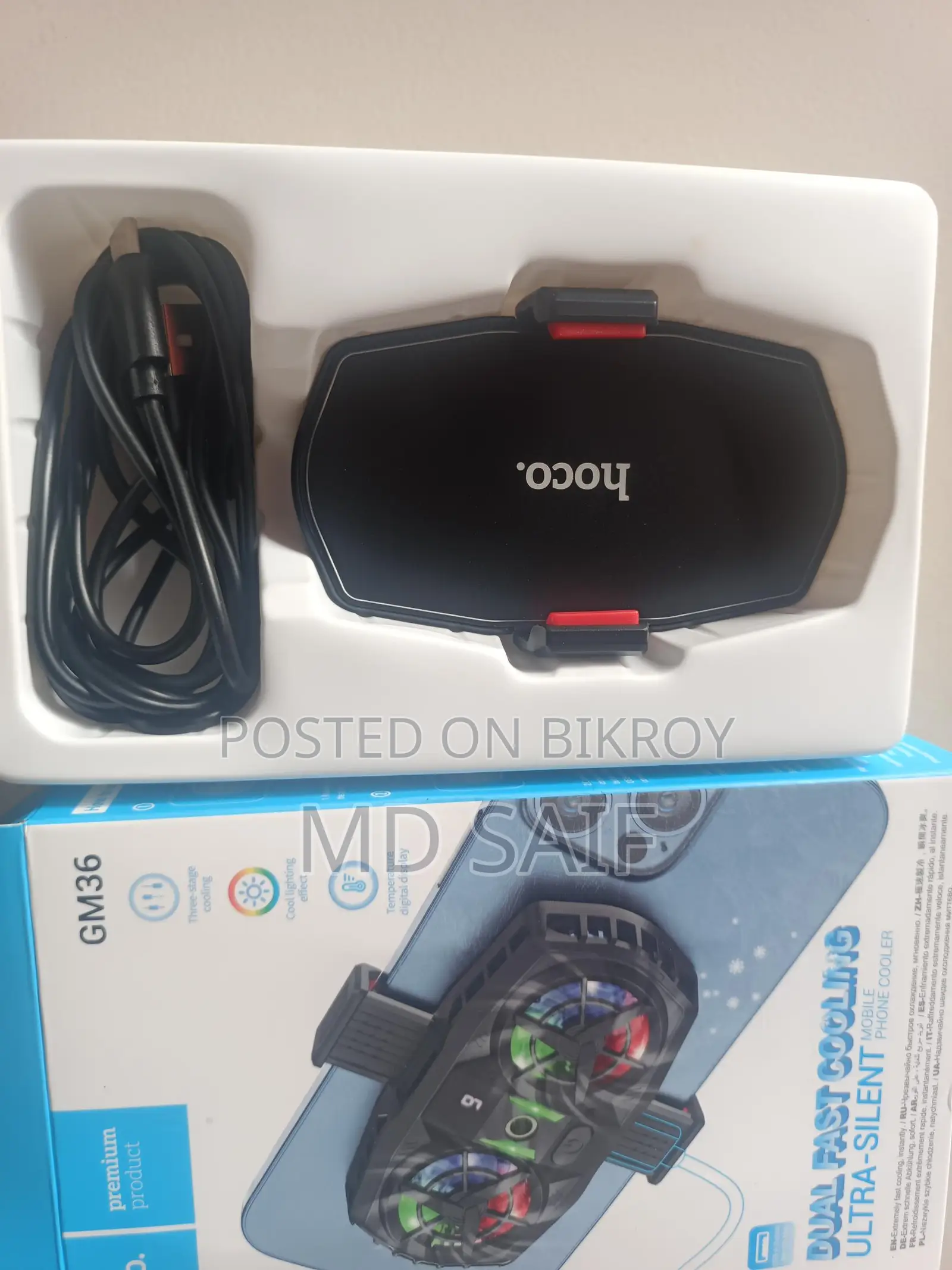 Phone Cooler with Dual Fan