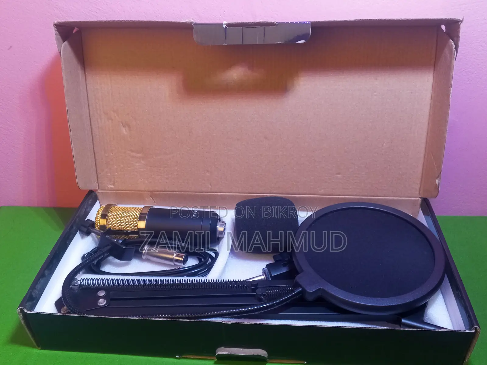 Bm-800 Professional Condenser Microphone Full Setup