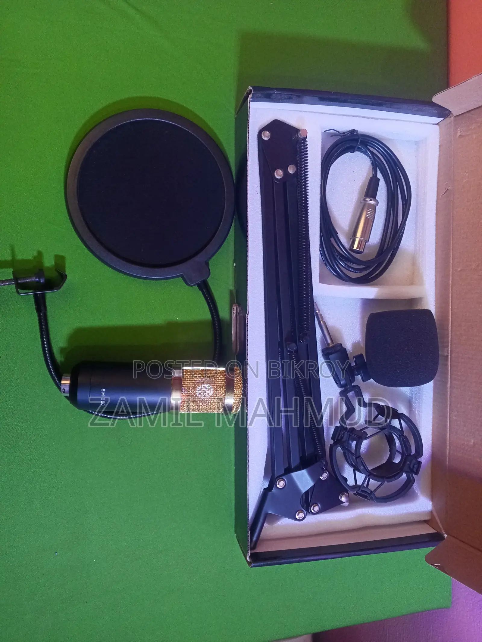 Bm-800 Professional Condenser Microphone Full Setup