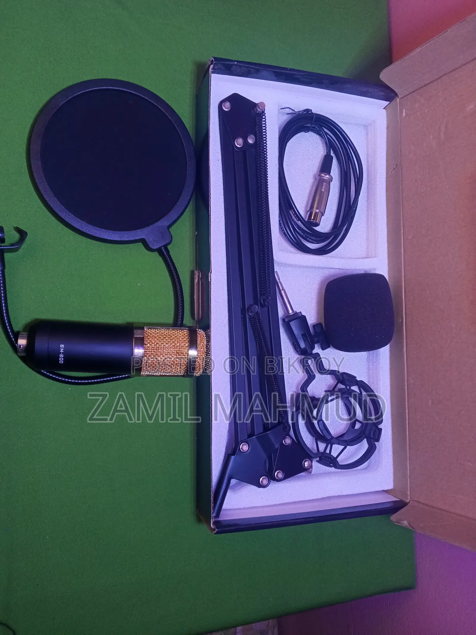 Bm-800 Professional Condenser Microphone Full Setup