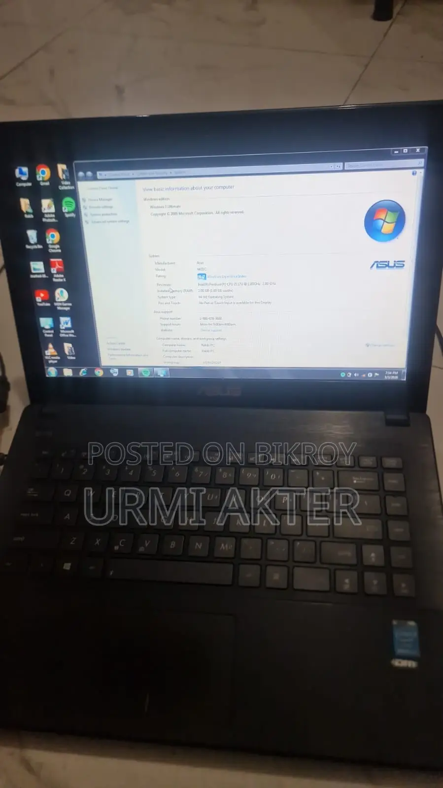 Asus X451c ফুল ফ্রেশ ল্যাপটপ