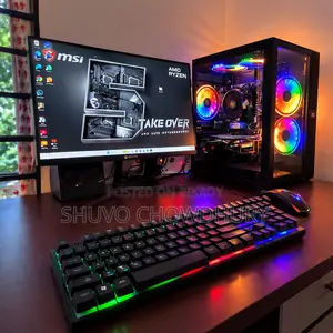 Ryzen 5 5600 Gaming PC + RX580 100Hz Monitor