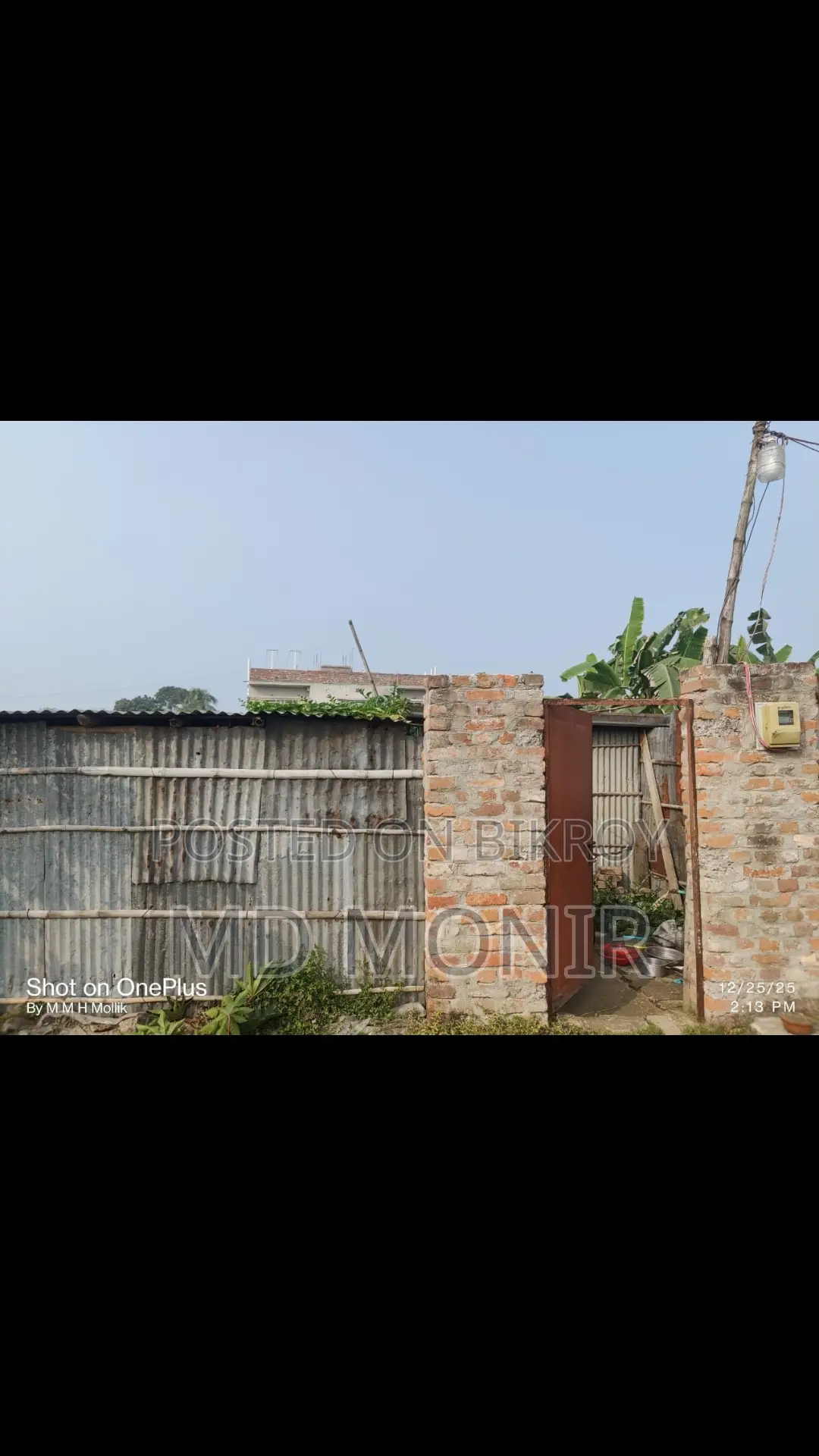 Land with tin-shed house for sale